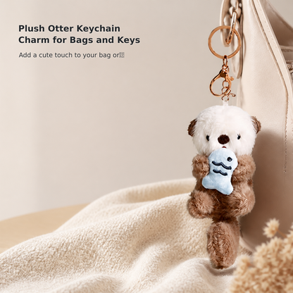Plush Otter Keychain and Bag Charm